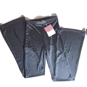 Blue blush gray boot cut pants